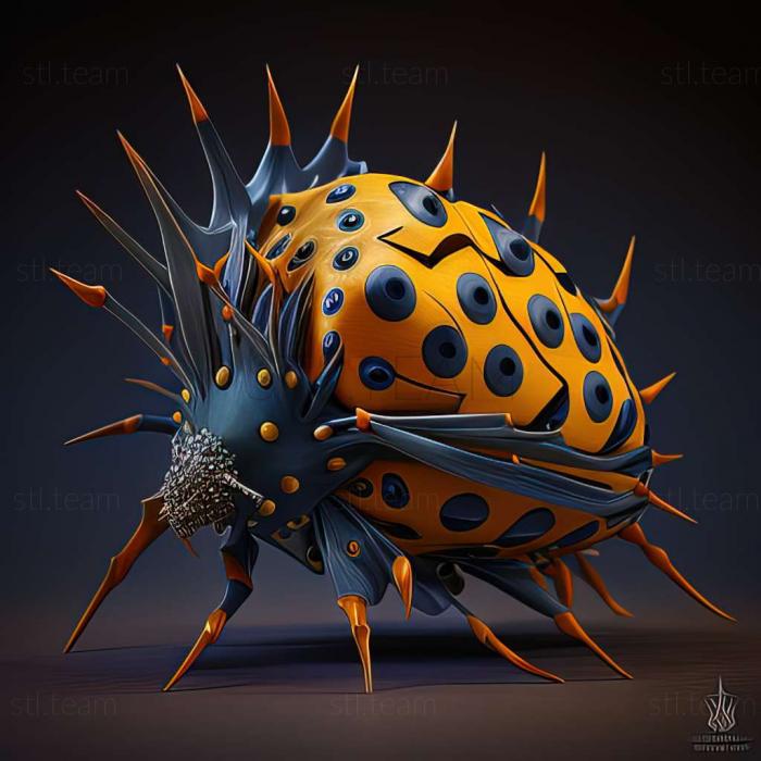 3D model Gasteracantha falcicornis (STL)